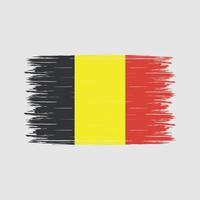 Belgien Flaggenpinsel vektor