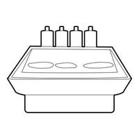 Schaufenstersymbol, Umrissstil vektor