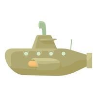 U-Boot-Symbol, Cartoon-Stil vektor