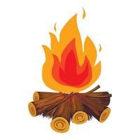 Feuer-Symbol, Cartoon-Stil vektor