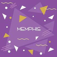 abstrakter Hintergrund mit Memphis-Stil vektor