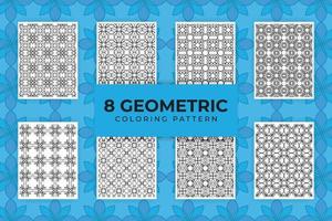 buntes geometrisches Buchmuster, vektor