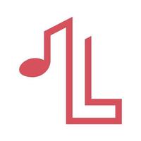 Buchstabe l-Logo-Icon-Design vektor