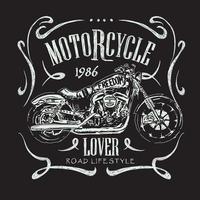 älskare motorcykel vektor illustration design