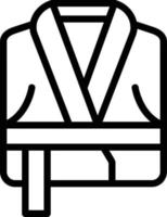 Bademantel-Vektor-Icon-Design vektor