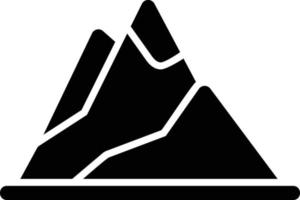 Berge-Glyphe-Symbol vektor