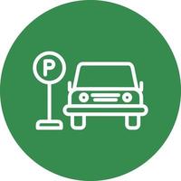 Parkplatz-Vektor-Icon-Design vektor