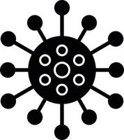 Virus-Glyphe-Symbol vektor