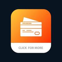 Kartenkreditzahlung zahlen mobiles App-Icon-Design vektor