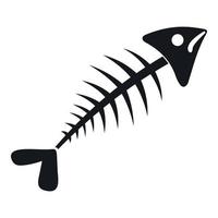 Fischknochen-Symbol, einfacher Stil vektor