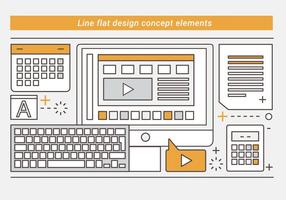 Freies Linear Vector Design Illustration