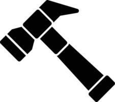 Hammer-Glyphe-Symbol vektor
