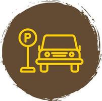 Parkplatz-Vektor-Icon-Design vektor