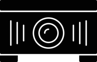 Projektor-Glyphensymbol vektor