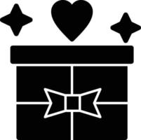 Geschenk-Glyphe-Symbol vektor