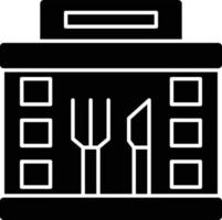 Restaurant-Glyphe-Symbol vektor