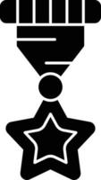 Polizeiabzeichen Glyphensymbol vektor