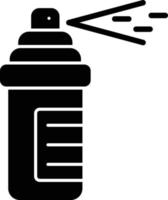 Pfefferspray-Glyphe-Symbol vektor