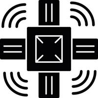 Nenosensor-Glyphen-Symbol vektor