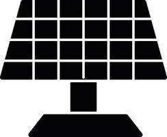 Symbol für Solarpanel-Glyphe vektor