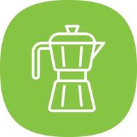 Kaffeekanne-Vektor-Icon-Design vektor