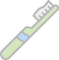 Zahnbürste-Vektor-Icon-Design vektor