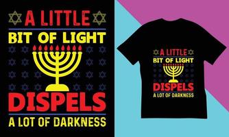 hanukkah t-shirt design. vektor