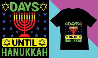 hanukkah t-shirt design. vektor