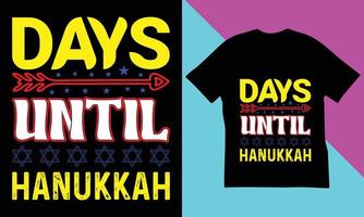 hanukkah t-shirt design. vektor