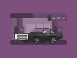 Dunkle Dodge-Car Illustration vektor