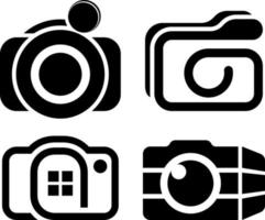 fotografi logotyp ikon design vektor