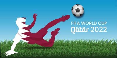 fifa fotboll värld kopp qatar 2022 bakgrund design mall. eps 10. vektor