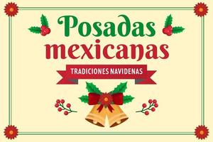 posadas mexicanas hintergrundillustration vektor