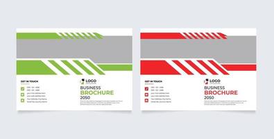 Business-Bi-Fold-Broschüre oder Magazin-Cover-Design-Vektorvorlage vektor