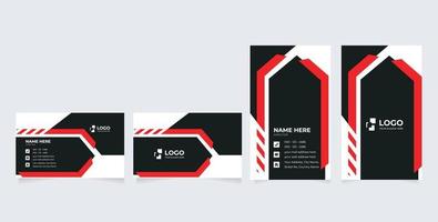 moderne und saubere Visitenkarten-Designvorlage Business-Stil professionelles Vorlagendesign kreative Visitenkarten-Designvorlage für Ihr Unternehmen vektor