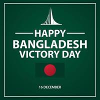 bangladesch siegestag, 16. dezember vektor