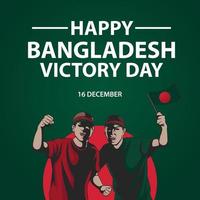 bangladesch siegestag hintergrunddesign. Vektor-Illustration. vektor