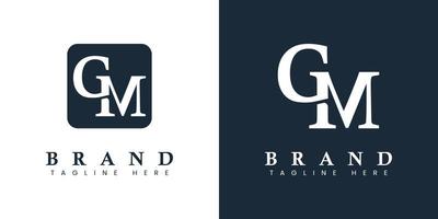 modernes Buchstabe-gm-Logo, geeignet für jedes Unternehmen oder jede Identität mit gm- oder mg-Initialen. vektor