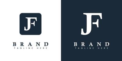 modernes buchstaben-jf-logo, geeignet für jedes geschäft oder jede identität mit jf- oder fj-initialen. vektor