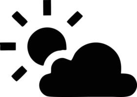 Sonnensymbol auf weißem Hintergrund, Illustration des Sonnensymbolsymbols in Schwarz auf weißem Hintergrund vektor