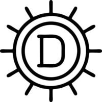 Sol ikon i vit bakgrund, illustration av Sol ikon symbol i svart på vit bakgrund vektor