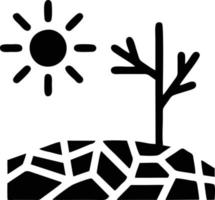 Sonnensymbol auf weißem Hintergrund, Illustration des Sonnensymbolsymbols in Schwarz auf weißem Hintergrund vektor