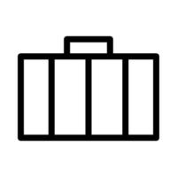 Koffer-Symbol auf weißem Hintergrund. Vektor-Illustration. Folge 10. vektor