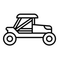 Buggy-Liniensymbol vektor