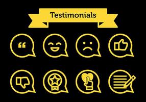 Testimonials Vector Icons