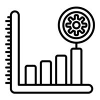 Liniensymbol für Suchmaschinenoptimierung vektor