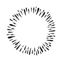 Doodle Burst Splash im Vintage-Stil auf weißem Hintergrund. schwarze gezeichnete Skizzenillustration des Vektors Hand. Sonne, Starburst, Funkeln, Sunburst-Set. Linie funkeln Explosion. Marker handgezeichnete Linie. Retro-Funke vektor