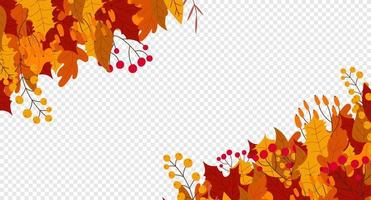 hallo herbst fallende blätter. Herbstlaub fallen und beliebte Blätter. Herbstgestaltung. bezauberndes Herbstmuster. handgemalt. Vektor-Illustration vektor