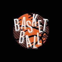 basket illustration typografi. perfekt för t-shirtdesign vektor