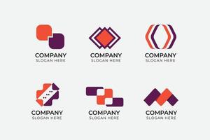 företag hemsida logotyp packa vektor